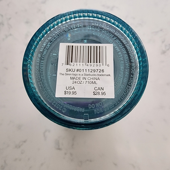 Starbucks Spring 2022 iridescent mermaid scale cold cup - Picture 2 of 3